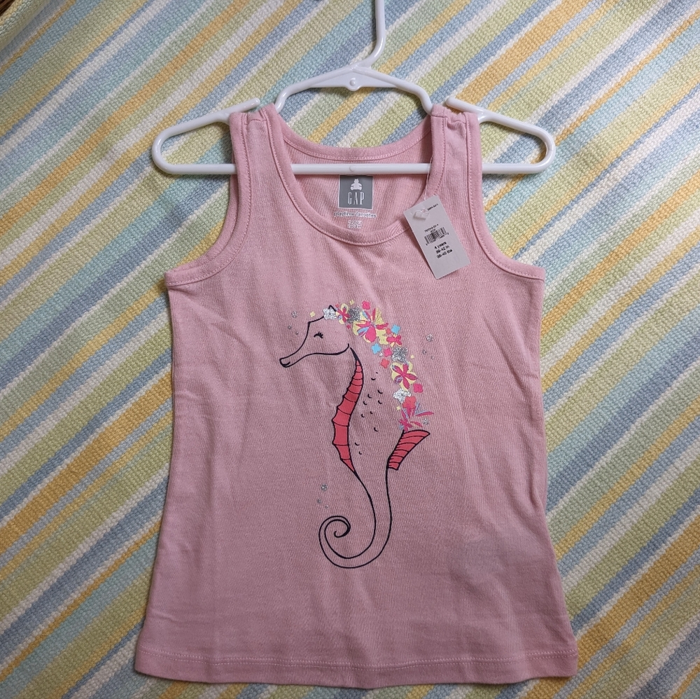 NEW NWT GAP seahorse print tank top 4T